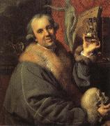 Self-Portrait with Hourglass Johann Zoffany